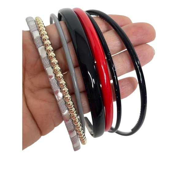 Lot of 33 Girls Headbands Multi Styles Colors Fabric Plastic Stretchy Floral - Picture 16 of 17